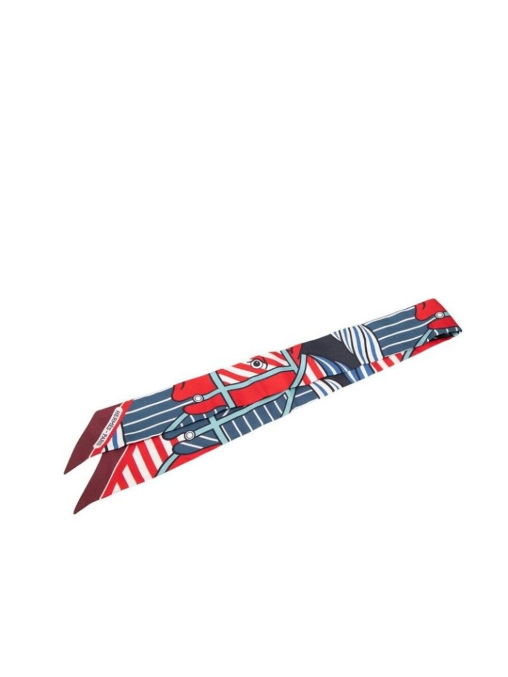 Hermes Twilly Quadrige Baydadere Scarf Multicolor Silk